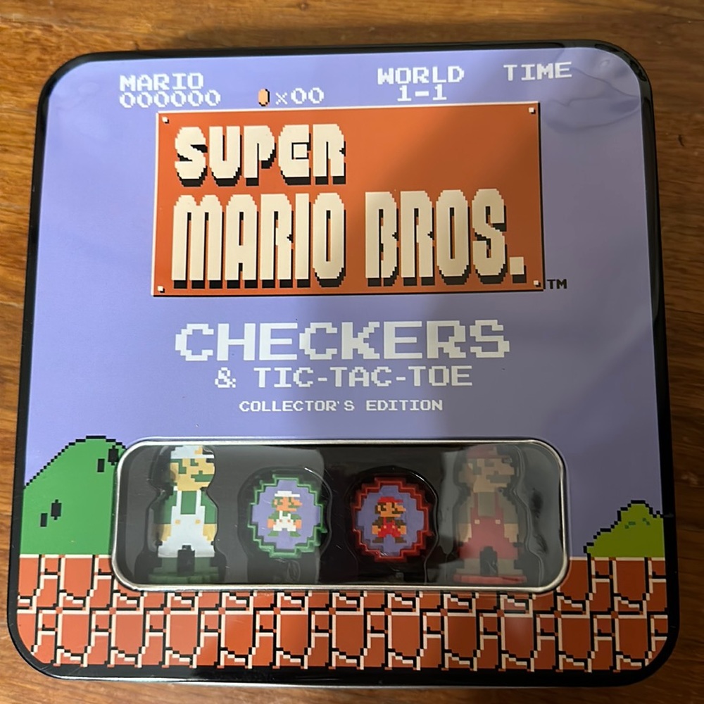Super Mario Bros Checkers and TicTacToe
